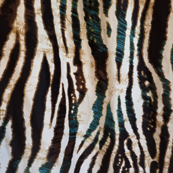 NATORI Zebra Animal Print Slip Dress Nightgown Medium Boho Y2K - Picture 3 of 7